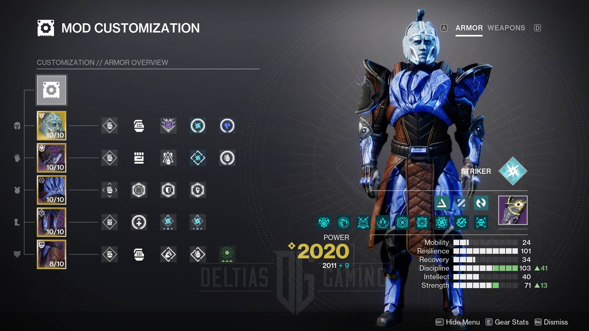 Destiny 2 Arc Titan PvE Mod Overview