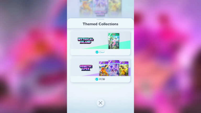 Check Your Mythical Island Themed Collections Progress in Pokemon TCG Pocket.