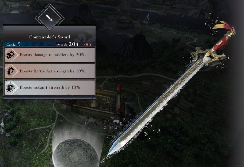 Dynasty Warriors Origins Commander's Sword Grade 5