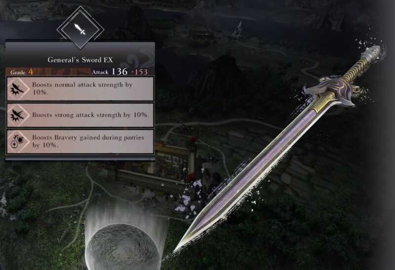 Dynasty Warriors Origins General's Sword EX Grade 4