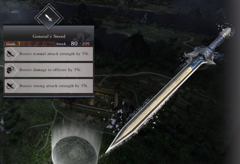 Dynasty Warriors Origins General's Sword Grade 3