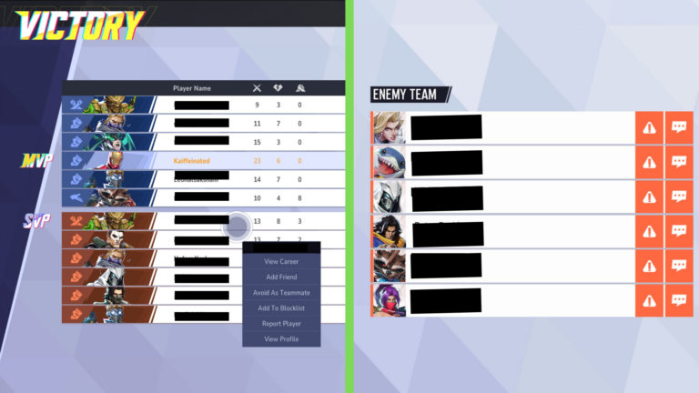 Report players