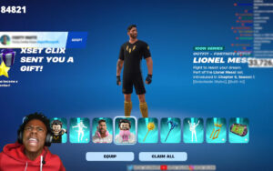 IShowSpeed Furious After Discovering Lionel Messi's Skin in Fortnite