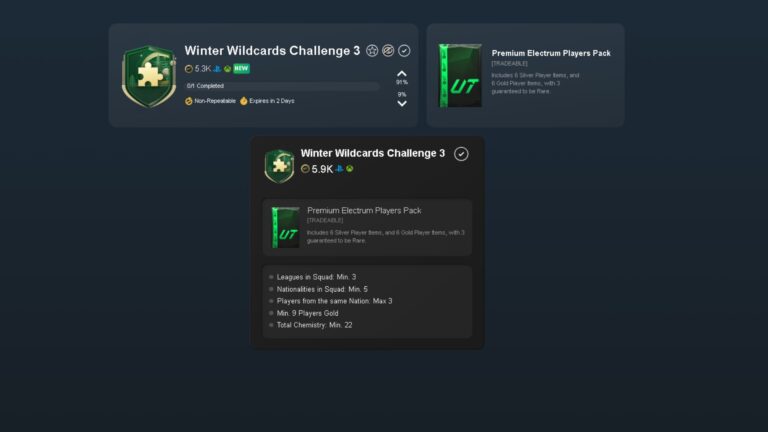 Winter Wildcards Challenge 3 SBC in EAFC 25
