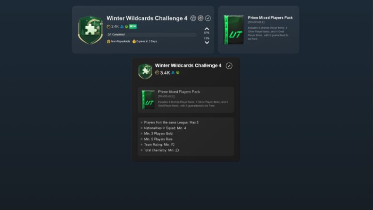 Winter Wildcards Challenge 4 SBC in EAFC 25
