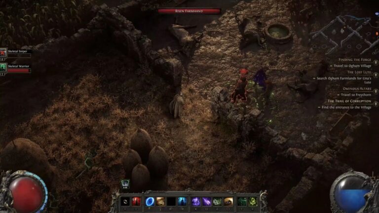 The Lsot Lute quest sends you to the Ogham Farmlands (Source: Grinding Gear Games)