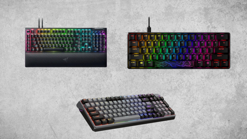 Top 5 Gaming Keyboards in 2025 (Image via: Razer, Cooler Master, HyperX, Deltias Gaming)