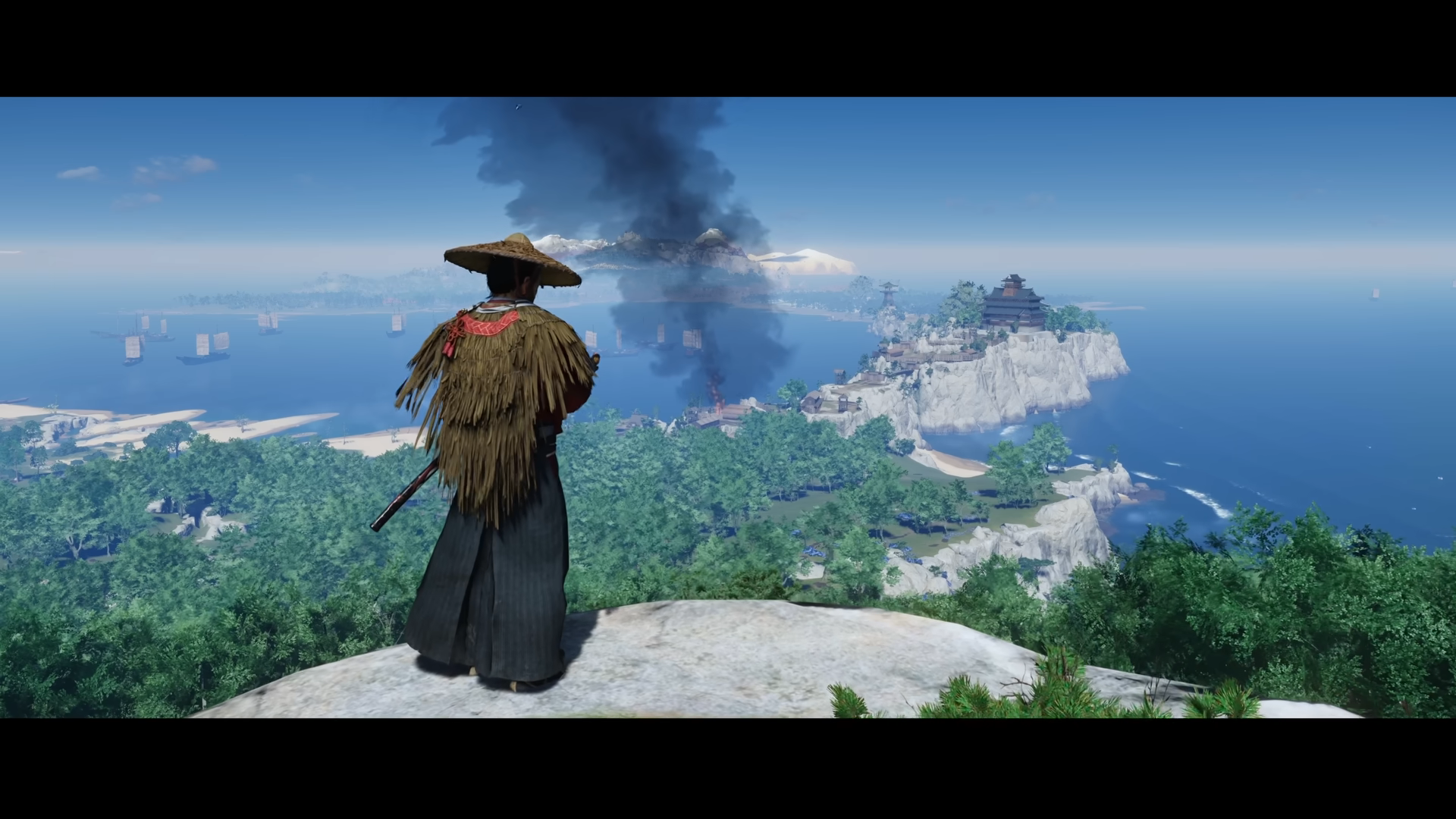 Take down the Mongol invasion with stealth or brute force (Image via Sucker Punch Productions and Sony)