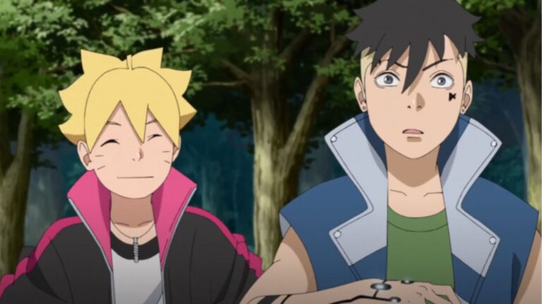 Boruto and Kawaki as seen in the series