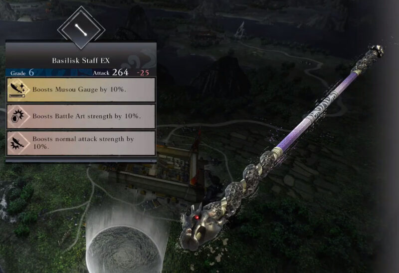 Dynasty Warriors Origins Basilisk Staff EX Grade 6