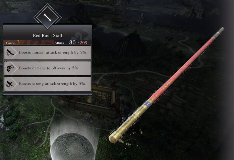 Dynasty Warriors Origins Red Rush Staff Grade 3