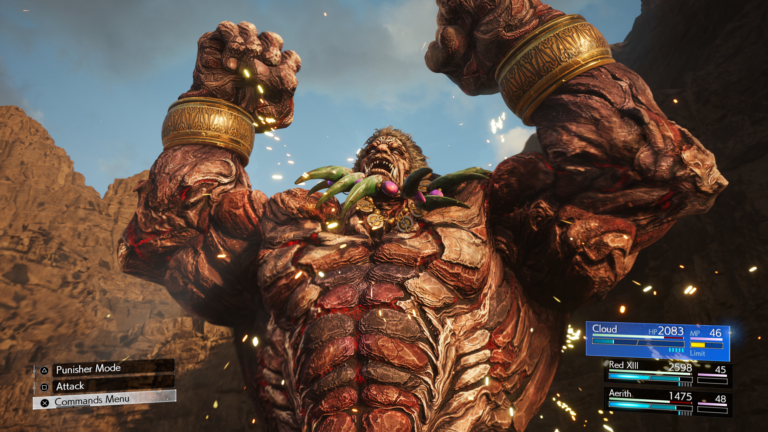 Even the mighty Titan can be reduced to dust (Image via Square Enix)