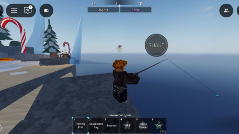 Fishing in Fisch Roblox