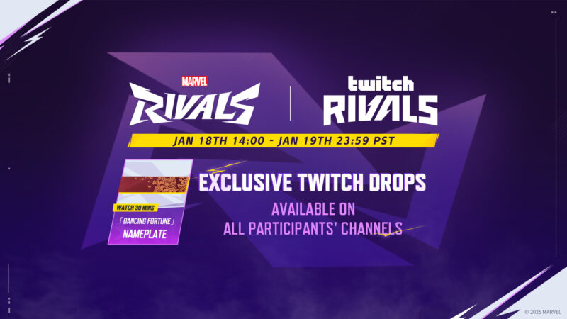 How to get the dancing fortune nameplate twitch drop in marvel rivals?