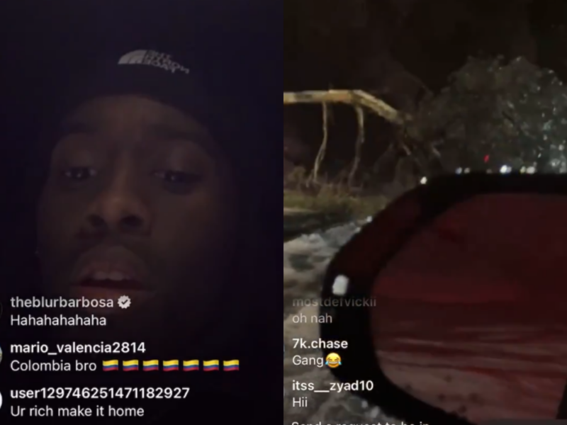 “I’m Really Scared” – Kai Cenat Breaks Down After Getting His Lamborghini Urus Stuck In Atlanta Blizzard