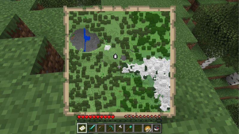 Minecraft How to make a map 1