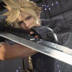 Cloud ready to fight in Final Fantasy 7 Rebirth. (Image via Square Enix)