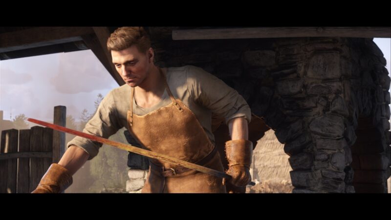 Henry smithing in Kingdom Come Deliverance 2 (Image via Warhorse Studios)