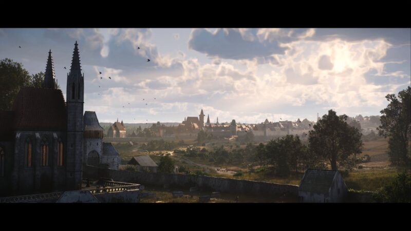 Beautiful scenery of a medieval town (Image via Warhorse Studios)