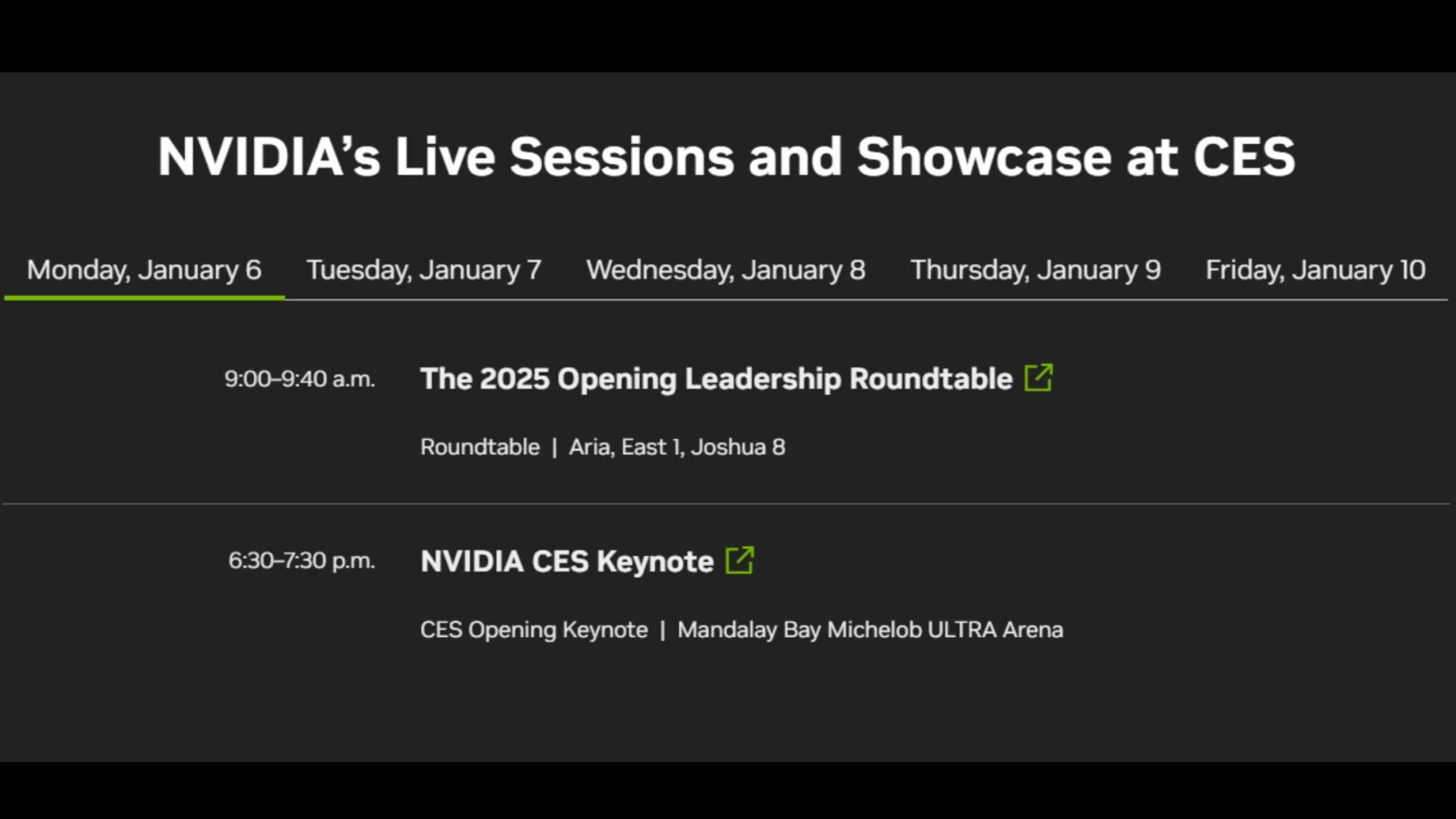 When Is NVIDIA RTX 50 Series Launch Event at CES 2025?