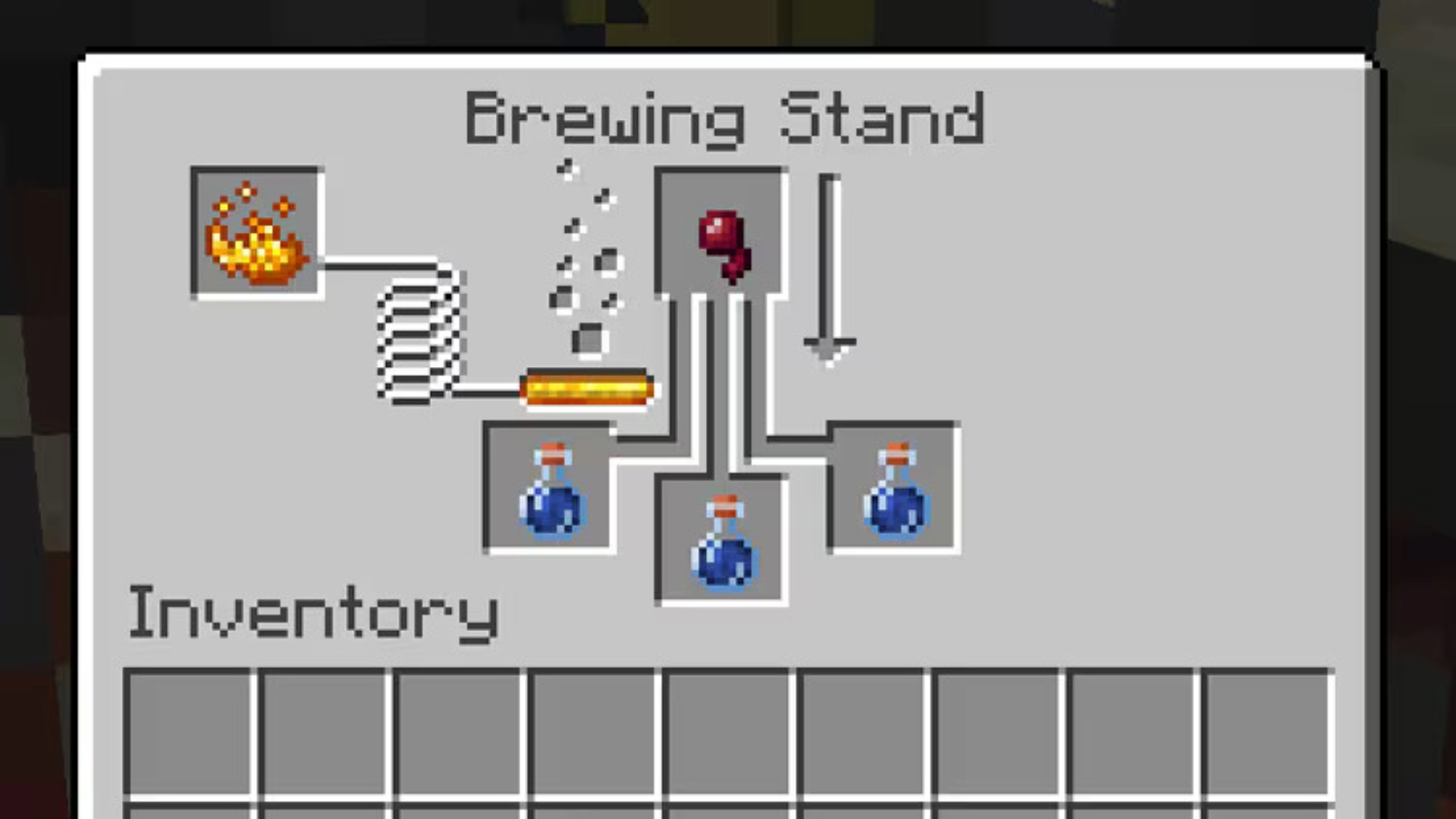 Potion Brewing Minecraft (Image via Mojang Studios)