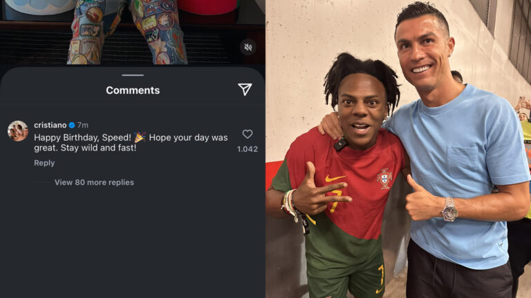 IShowSpeed and Ronaldo in images.