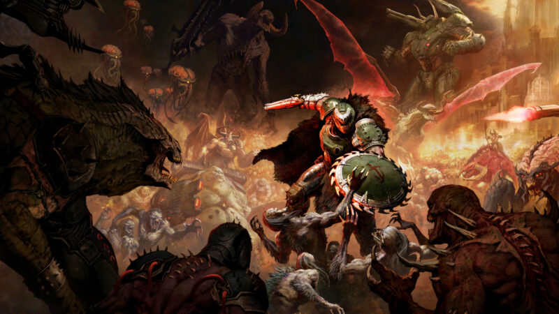 Doom The Dark Ages key art (Image via Bethesda Softworks)