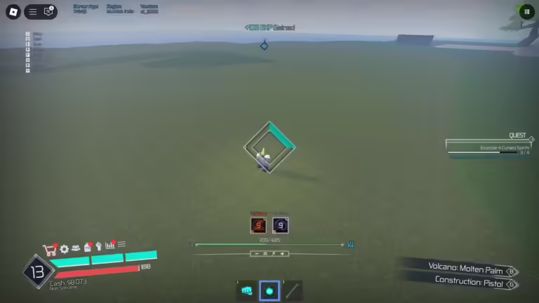Using Black Flash in a fight Jujutsu Infinite