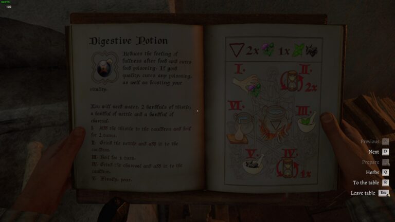 craft digestive potion kcd2