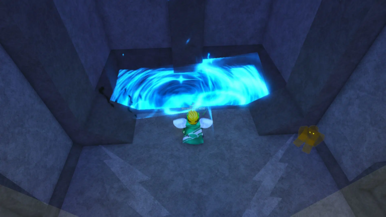 Locate the portal to access the trial (Source: Roblox)