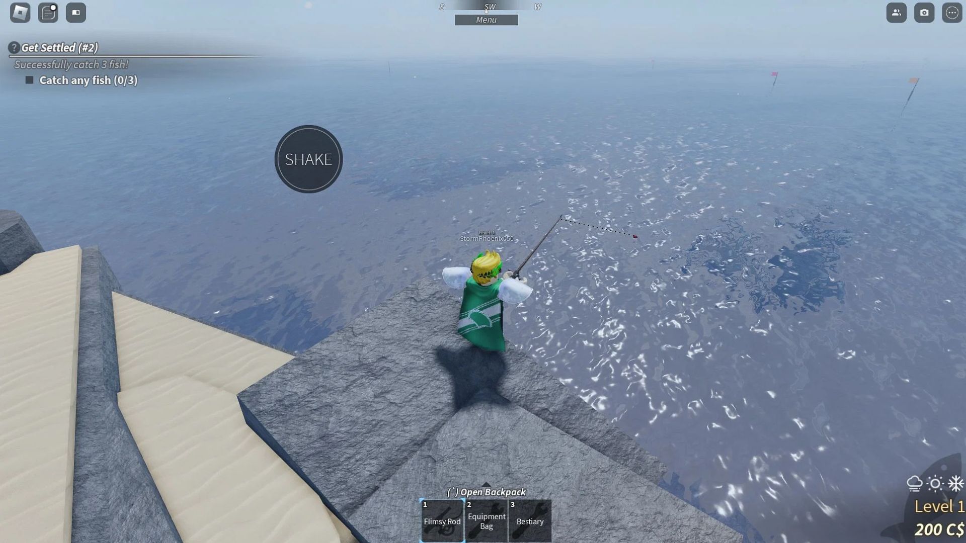 Aurora Borealis Server Event in Fisch Roblox (Source: Roblox Corporation)