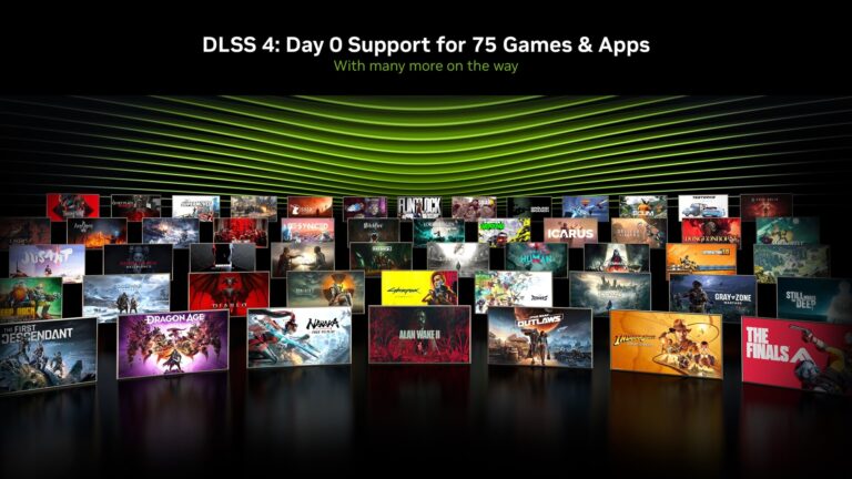 Games with Day 0 support for Nvidia DLSS 4.