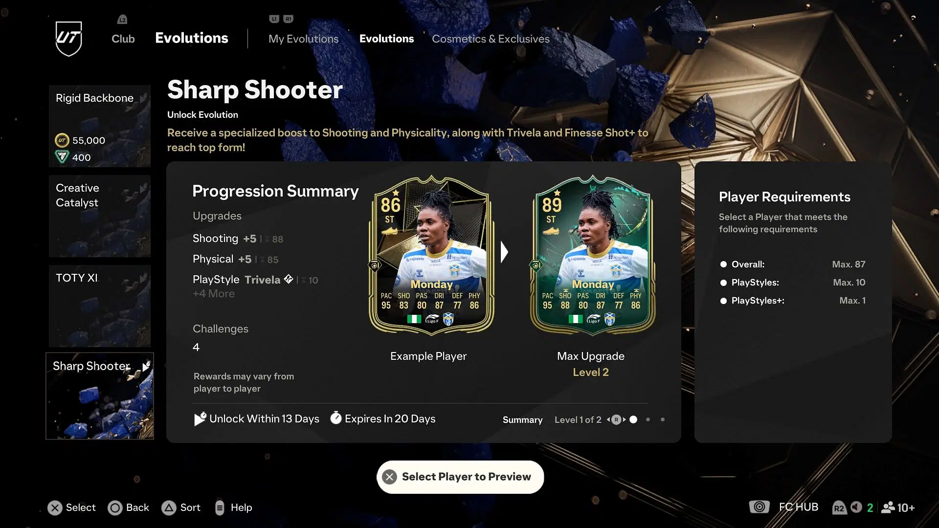 Sharp Shooter Evolution guide for EAFC