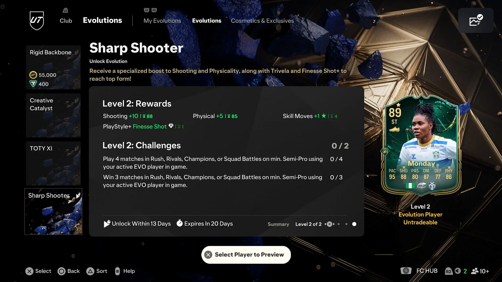 Sharp Shooter Evolution guide for EAFC 25
