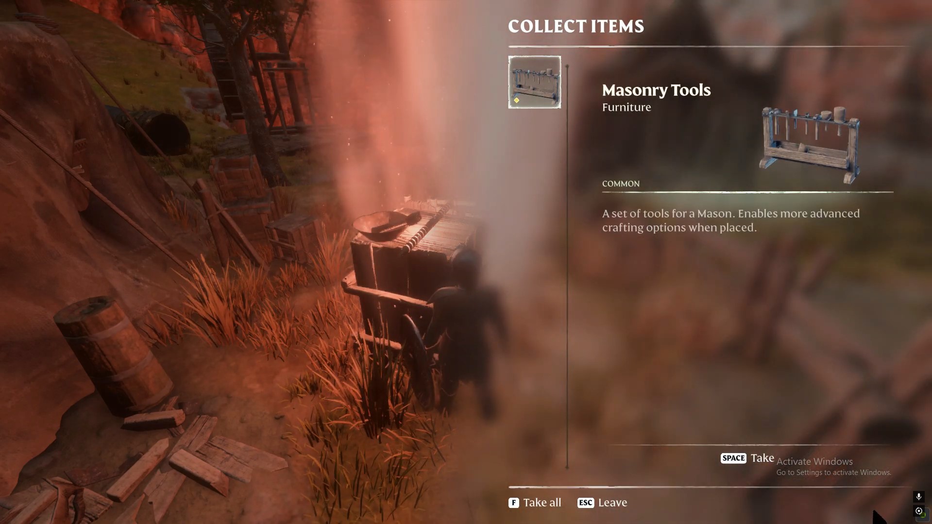 masonary tools enshrouded