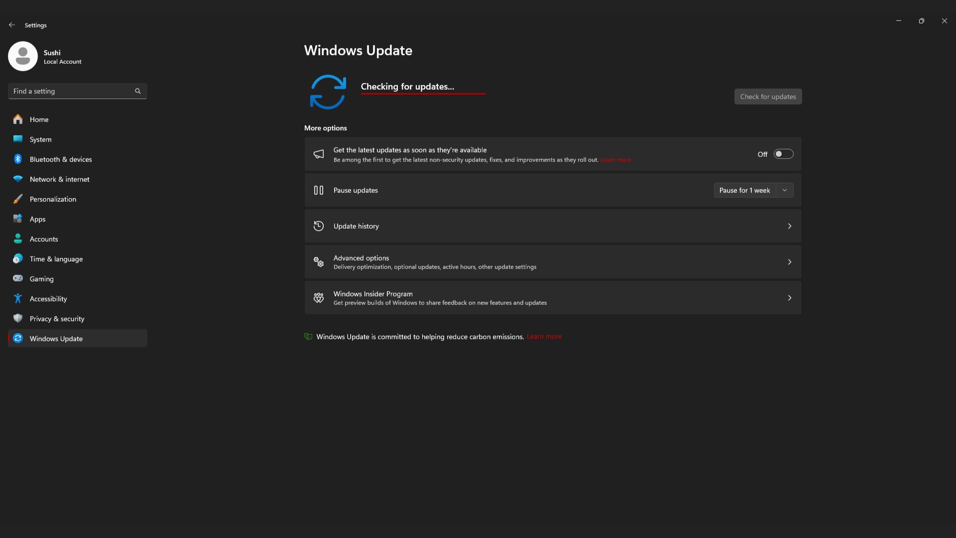 Check for Windows Update (Image via: Microsoft)