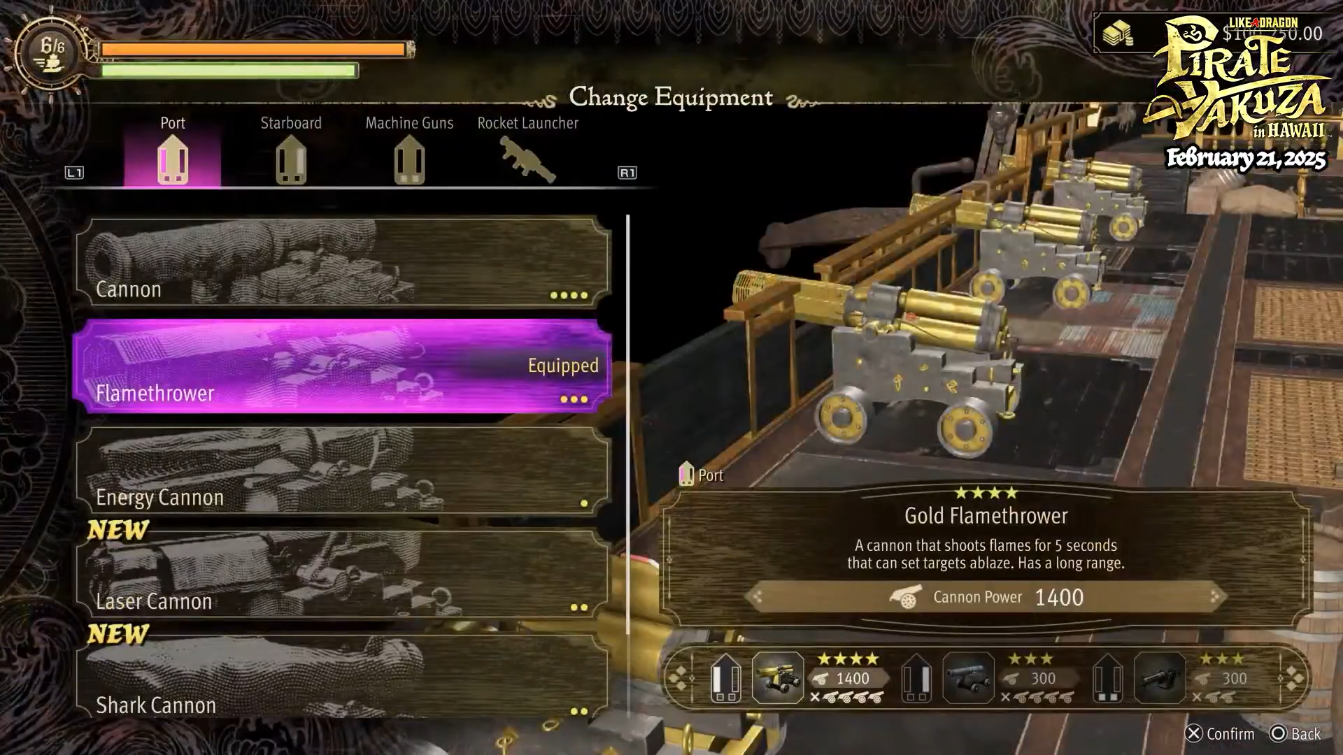 The different port side equipment (Image via SEGA)