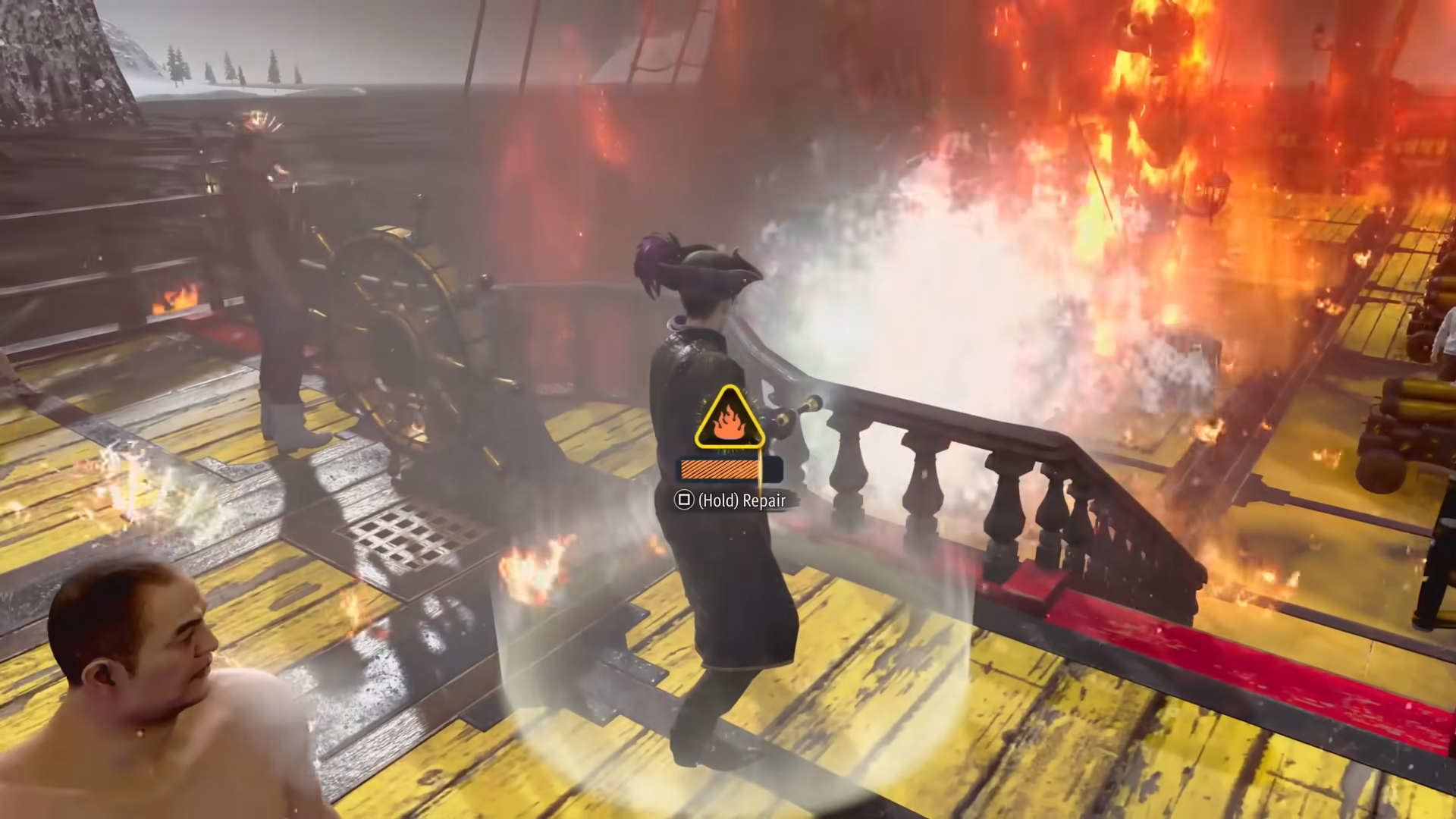 Repairing your ship from time to time will be crucial (Image via SEGA)