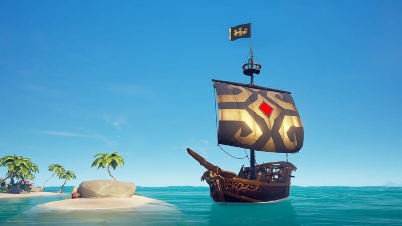 A sloop in Sea of Thieves (Source: Rare)