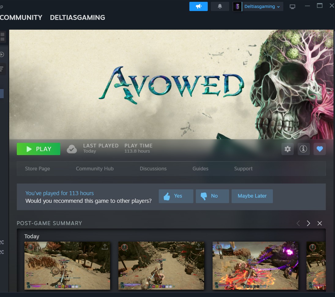 Avowed Playtime