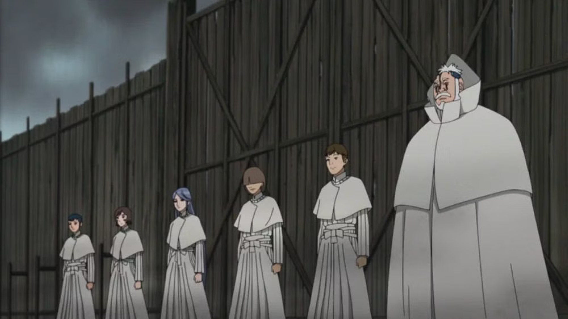 Boro and his cult of Otsusuki followers in Boruto