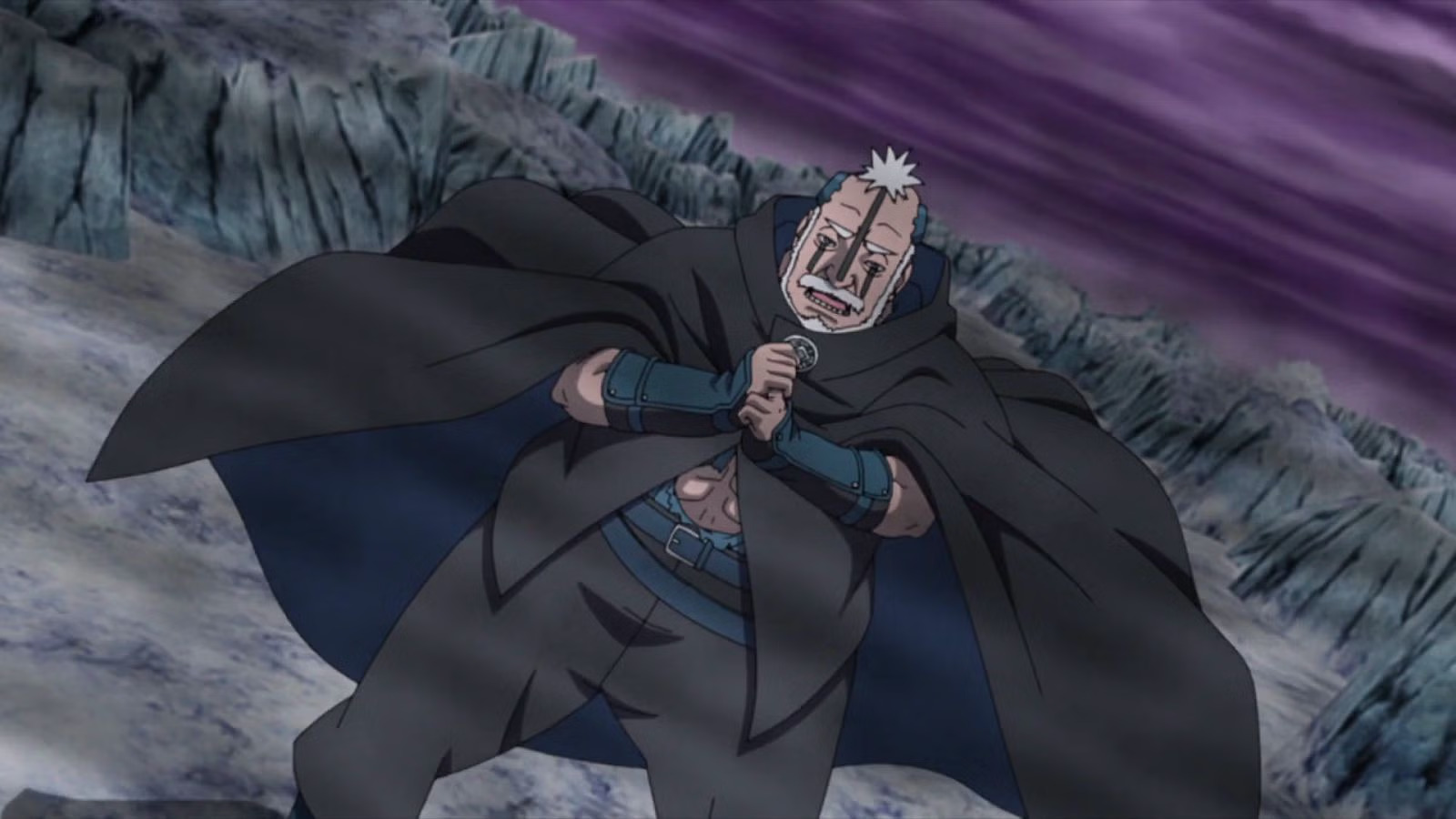 Boro in a fight (Image via Studio Pierrot)