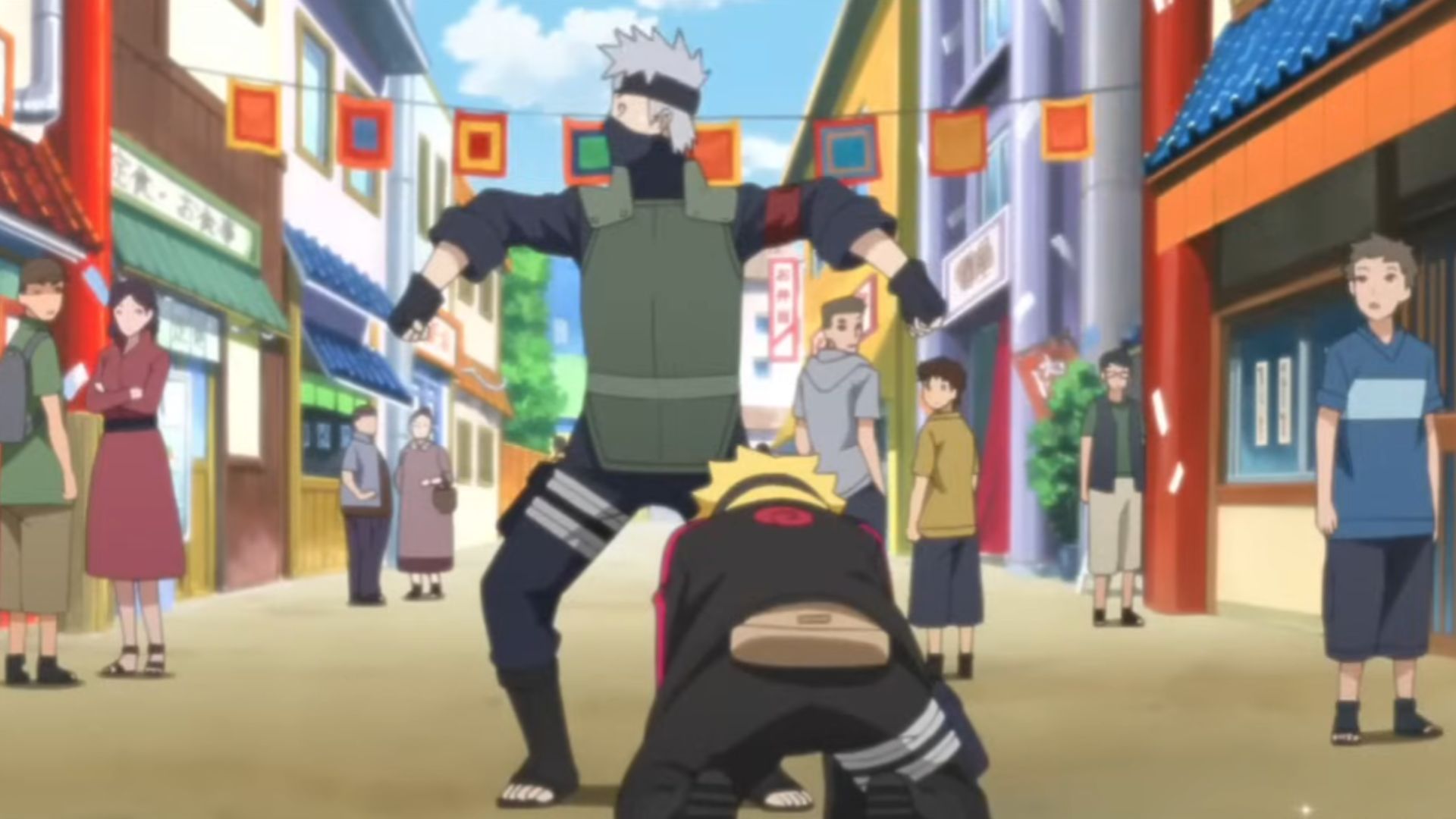 Boruto begs Kakashi to train him