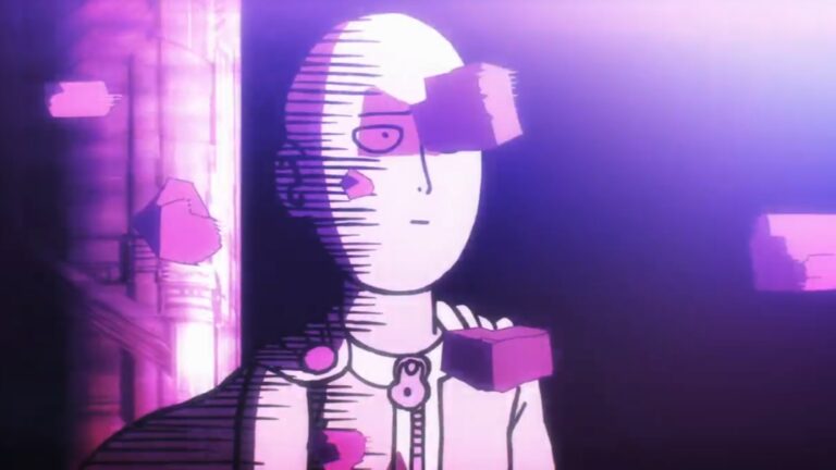 Saitama when Lord Boros started powering up in One Punch Man