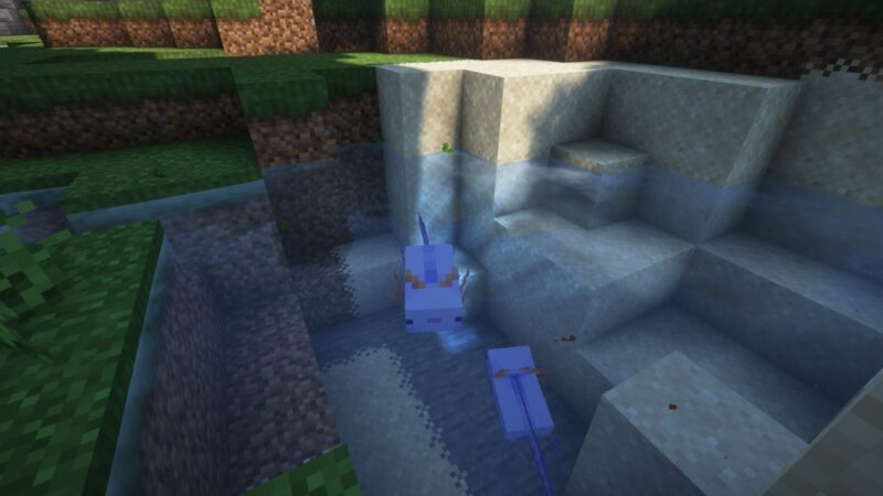 How To Summon Blue Axolotl in All Minecraft Versions