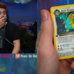 Ludwig unpacks a rare Pokémon card