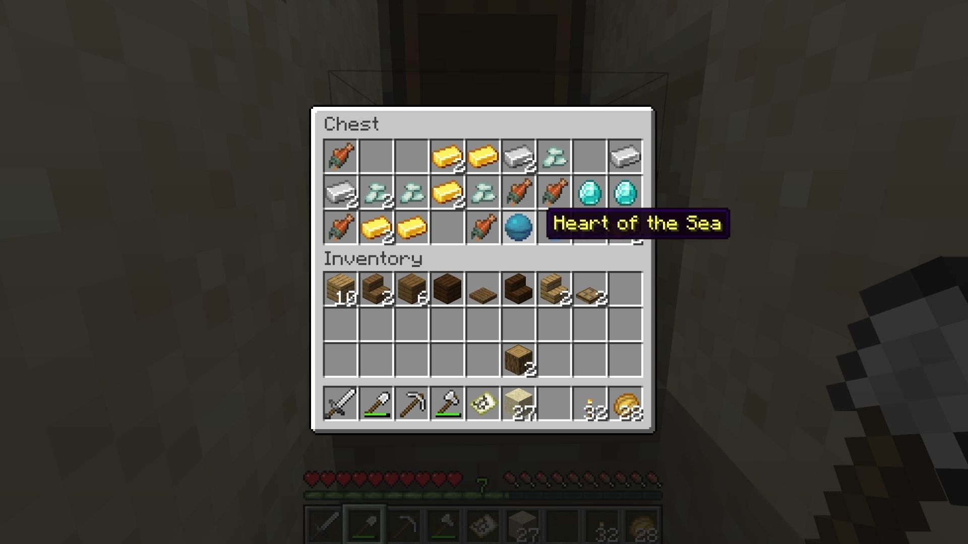 Minecraft Buried Treasure Chest Loot