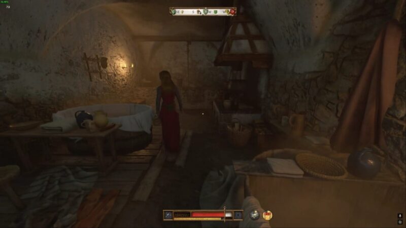 Henry at a bathhouse in Kingdom Come Deliverance 2 (Image via Deep Silver)