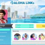 Alola Links app UI in Pirate Yakuza in Hawaii (Image via SEGA)