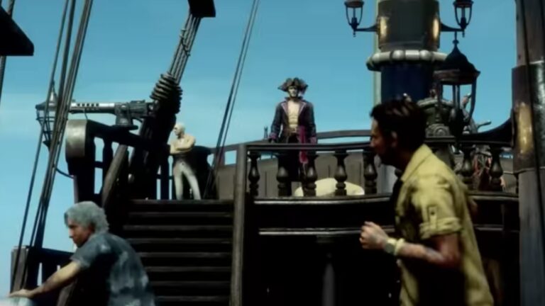 Pirate ship in Like a Dragon: Pirate Yakuza in Hawaii